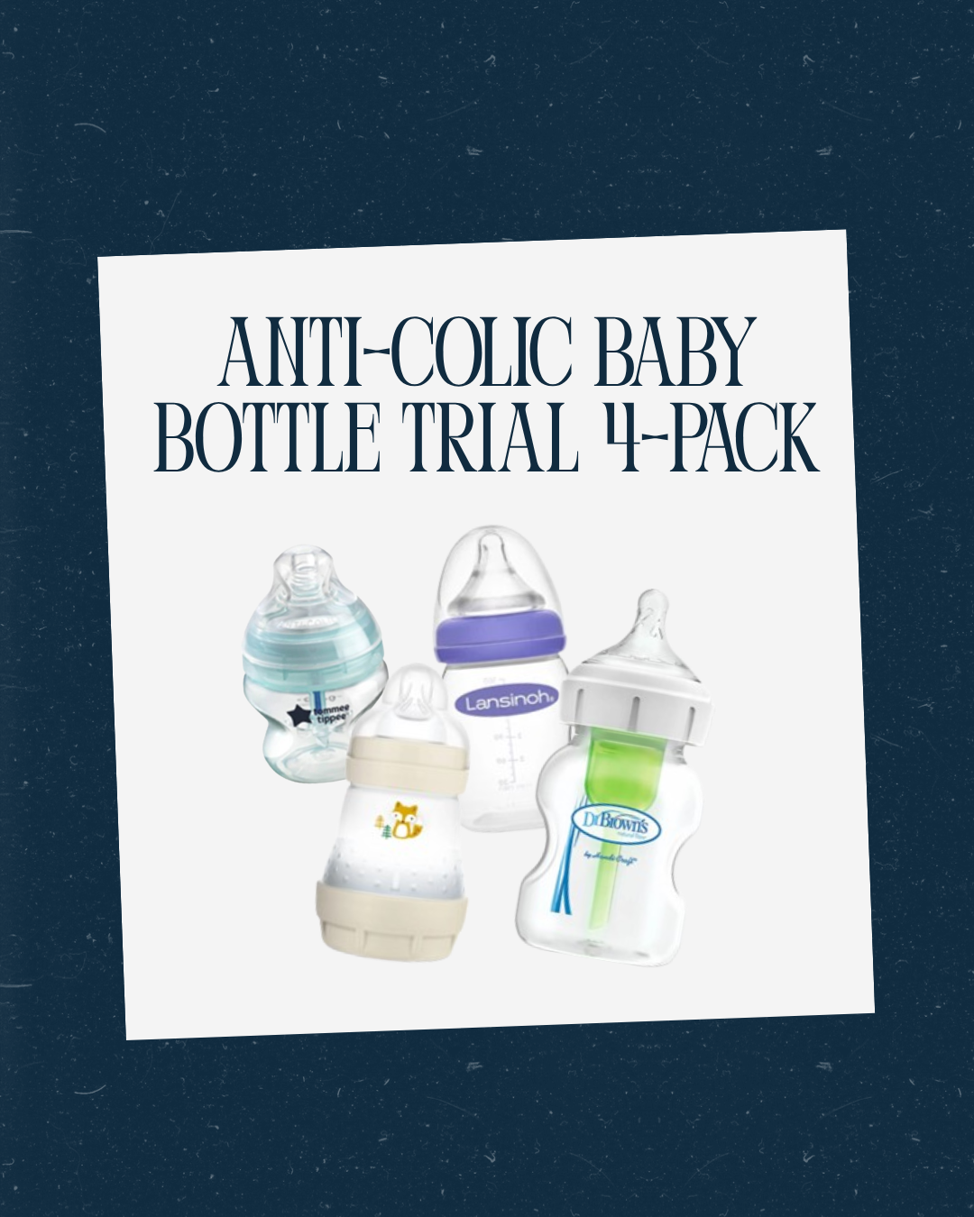 Anti-Colic Baby Bottle Trial Pack - 4 bottles