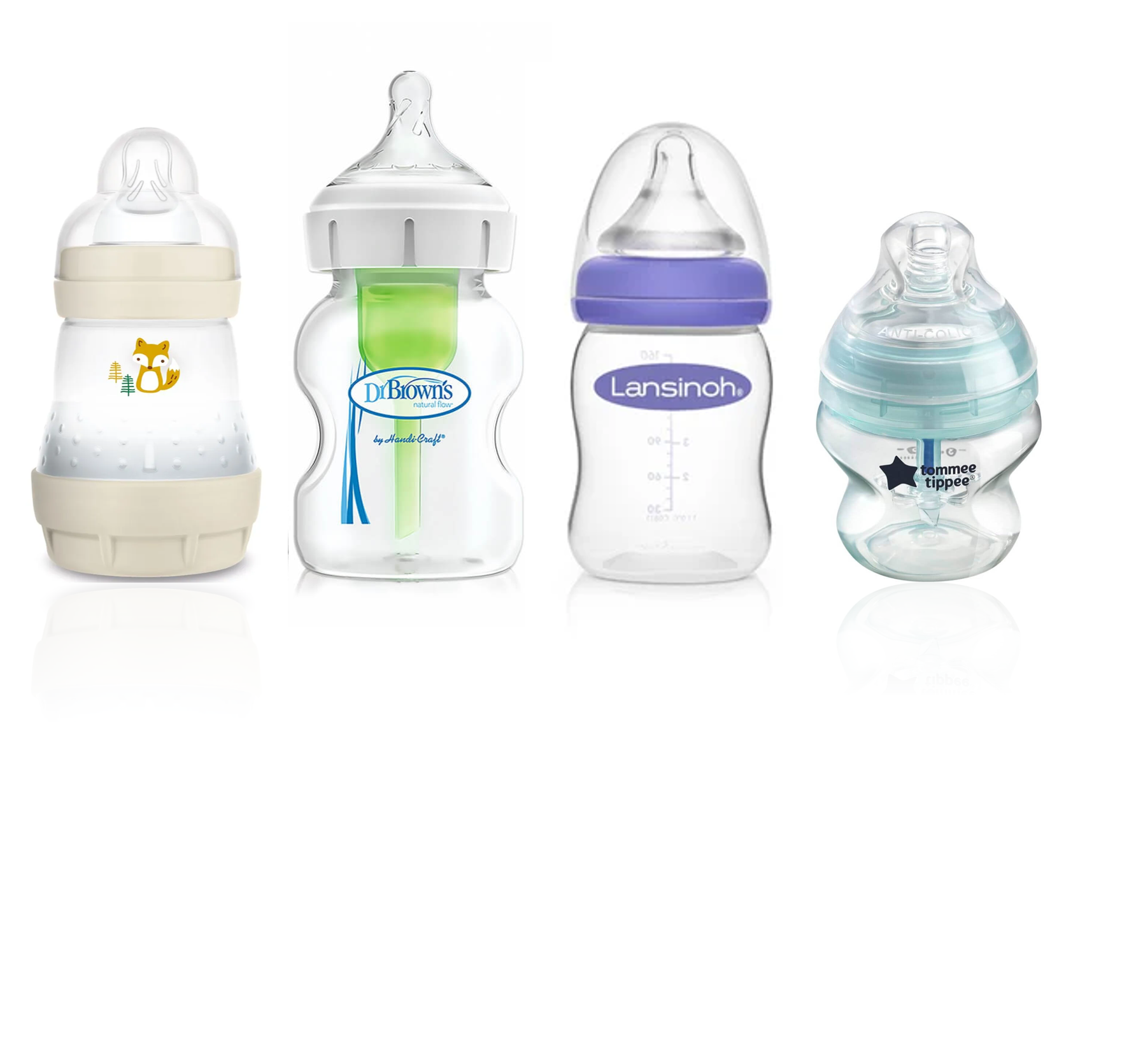 Anti-Colic Baby Bottle Trial Pack - 4 bottles